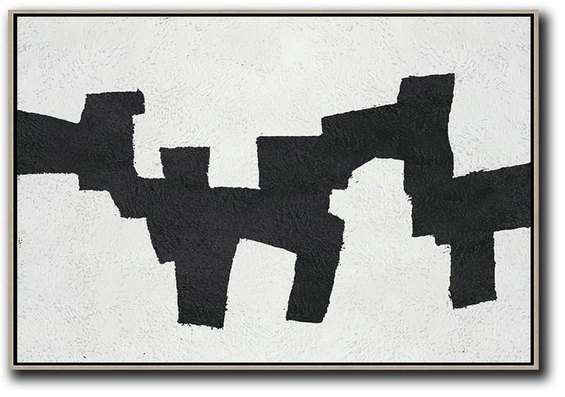 Canvas Wall Art,Oversized Horizontal Minimal Art On Canvas - Huge Abstract Canvas Art